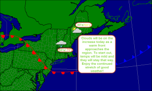 FRIDAY MORNING FORECAST MAP