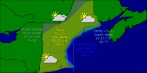 Thursday morning forecast map 4-10
