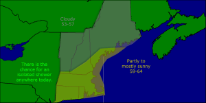 Monday morning forecast map 5-5