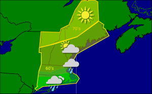 Thursday morning forecast map 9-25