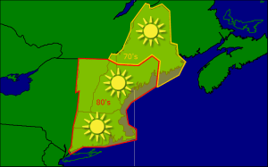 Thursday morning forecast map 9-4