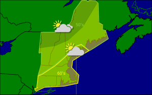 Friday morning forecast map 10-10