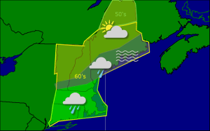 Wednesday morning forecast map 10-1