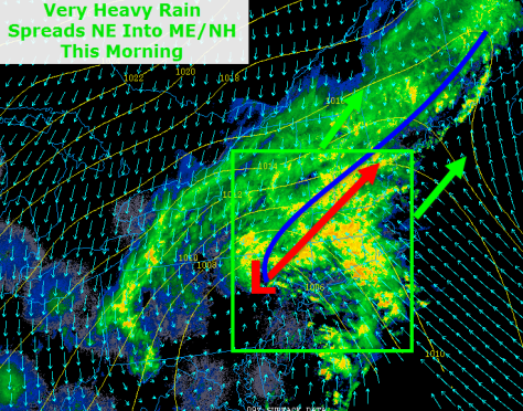 5:45 AM Radar. Map Credit: COD, Additions By Me.