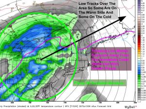 12Z GFS Showing The Setup Wednesday Morning. Image Credit: Weatherbell