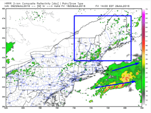 HRRR Interpretation Of This Afternoon's Forecast. Image Credit: Weatherbell