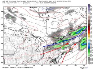 12Z GFS Showing The Pattern For Mid/Late Week. Image Credit: Weatherbell