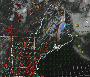 Current Conditions This Evening Verifying The Forecast For Today. 