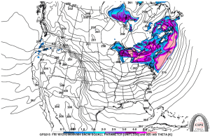 12Z GFS  Showing Conditions Ripe For Snow Squalls Thursday Evening As The Arctic Air Rolls Into Town. Credit: CIPS