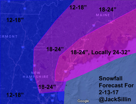 Updated Snowfall Forecast