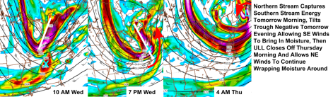 18Z NAM Showing Upper Level Dynamics Favorable For A Storm. Image Credit: Accuweather