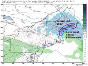 12Z GFS Showing Our Next System Saturday. Image Credit: Weatherbell